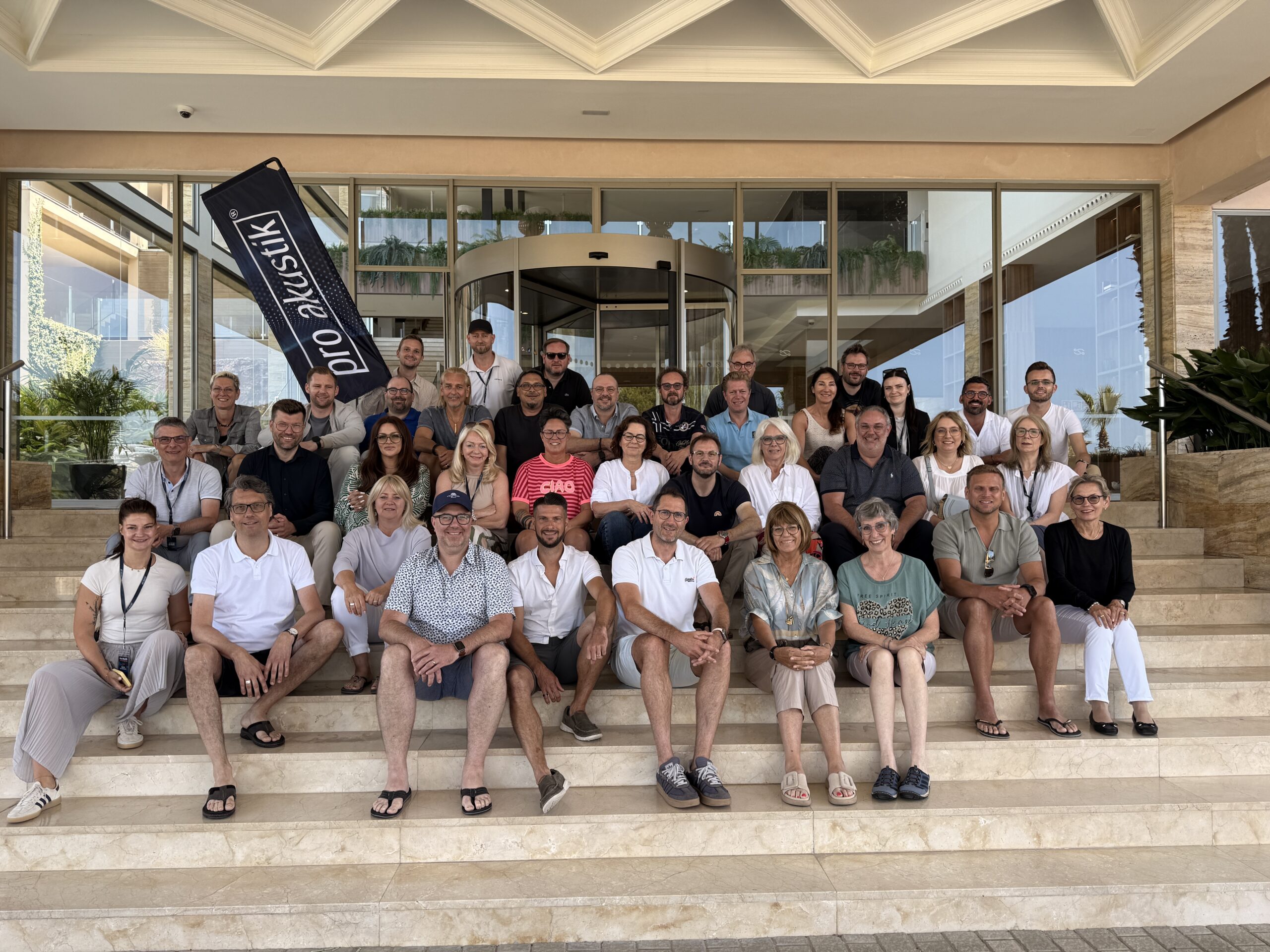 Mitglieder der pro akustik bei der Jahrestagung 2026 auf Mallorca
